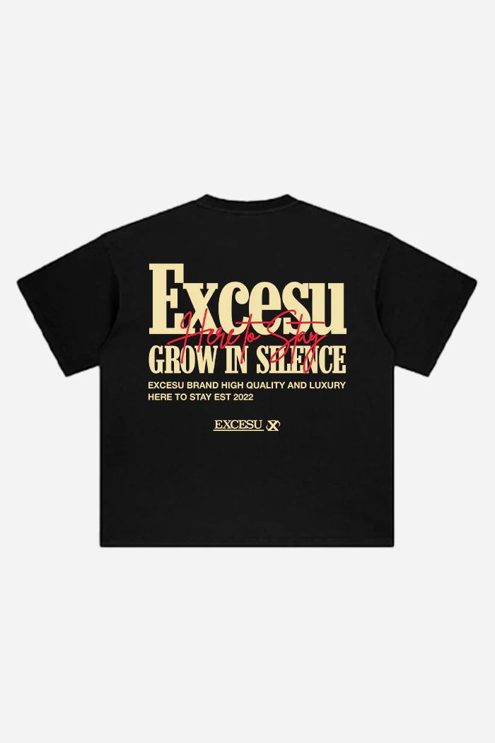 Grow in Silence Black T-shirt