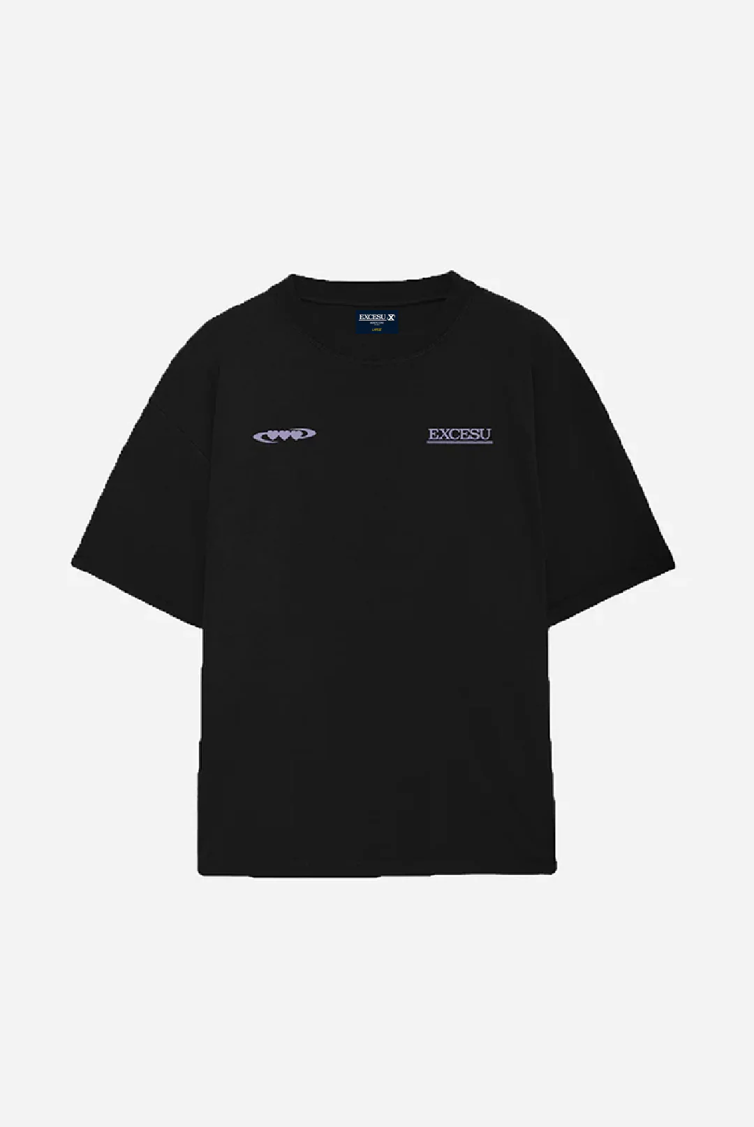 Black Oversized Valentine's Day T-shirt - Image 2