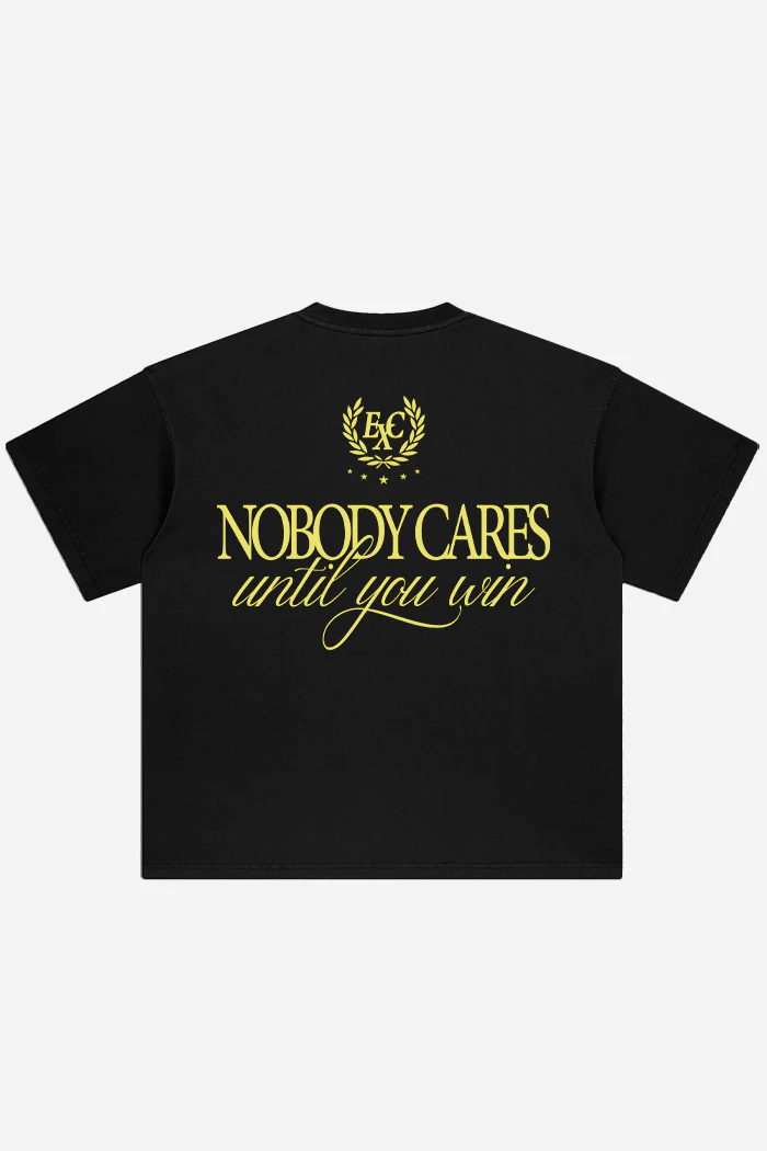 Nobody Cares Black T-shirt