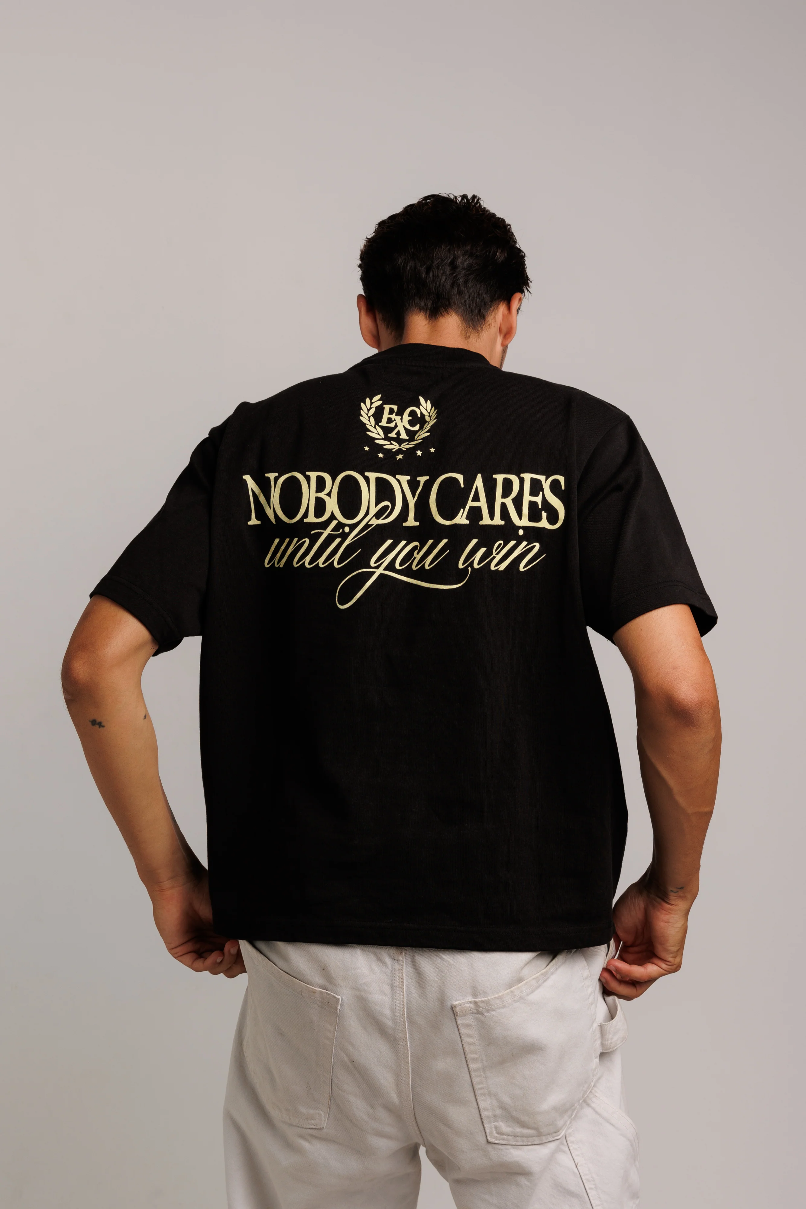 Nobody Cares Black T-shirt - Image 2