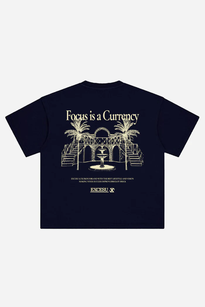 Focus is a Currency Navy T-Shirt