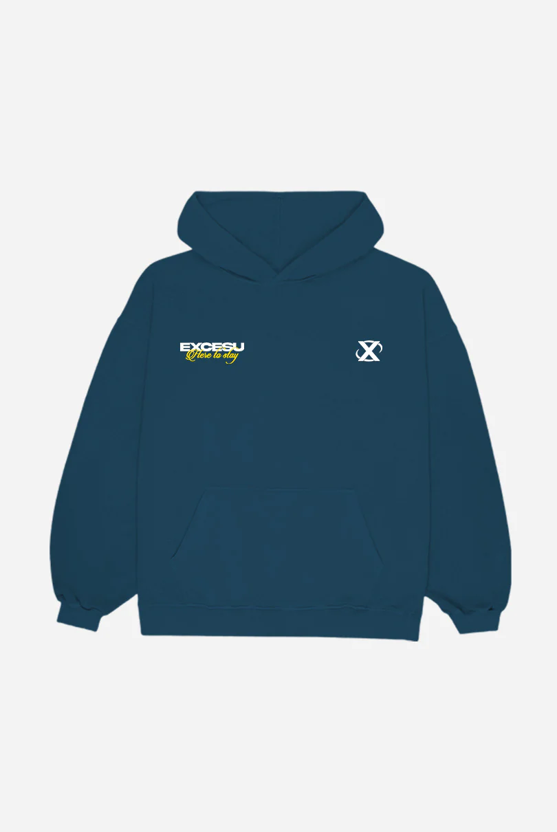 Indigo Blue 0025 Hoodie - Image 2